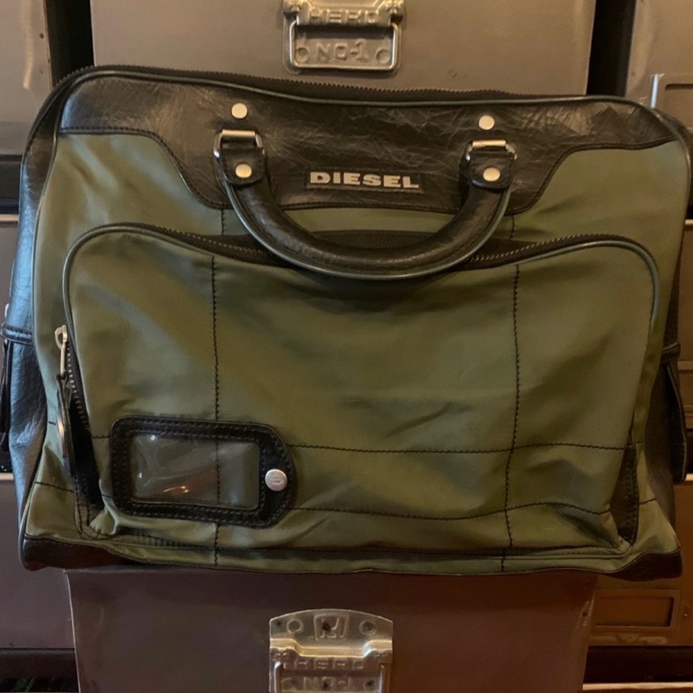 Diesel real lather brief case style bag!